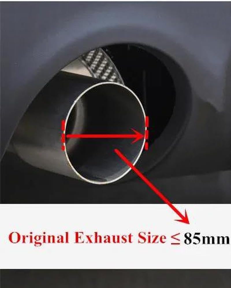 Spare Parts 1 Pcs For Mini Cooper F54 F55 F56 F57 R60 R61 F60 R55 R56 R57 R58 R59 S JCW Exhaust Tip Pipe Car Accessories(IN 85mm Outlet 105mm)
