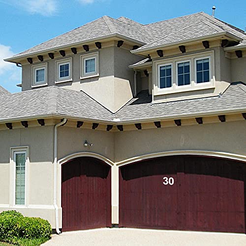 com-four® 32-teiliges Aufkleber-Set für Mülltonnen - Klebezahlen Beschriftung für Hausnummern - Markierung von Mülltonne, Briefkasten - Etiketten für Außen & Innen (032 Stück - Mülltonnen-Etiketten)