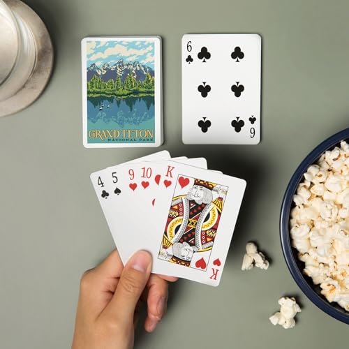 Lantern Press Naipes Poker Grand Teton 52 Cartas miniatura 2