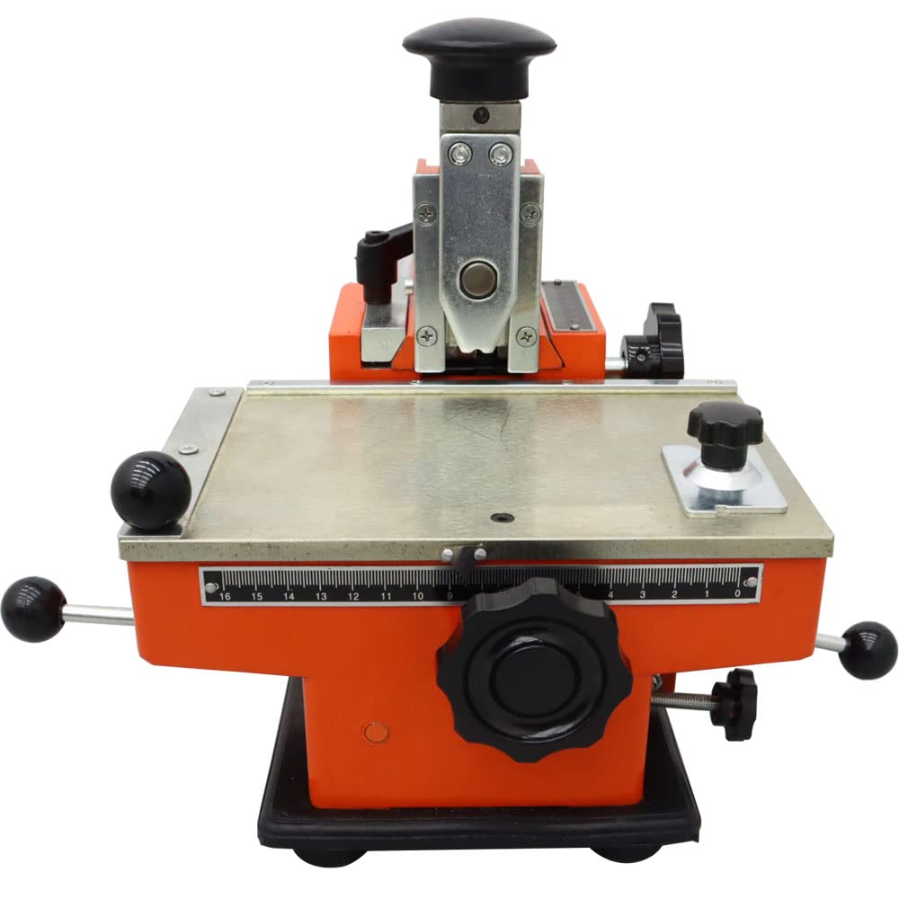 INTBUYING 4mm Metal Stamping Printer Marking Machine Label Semi-Automatic Sheet Embosser