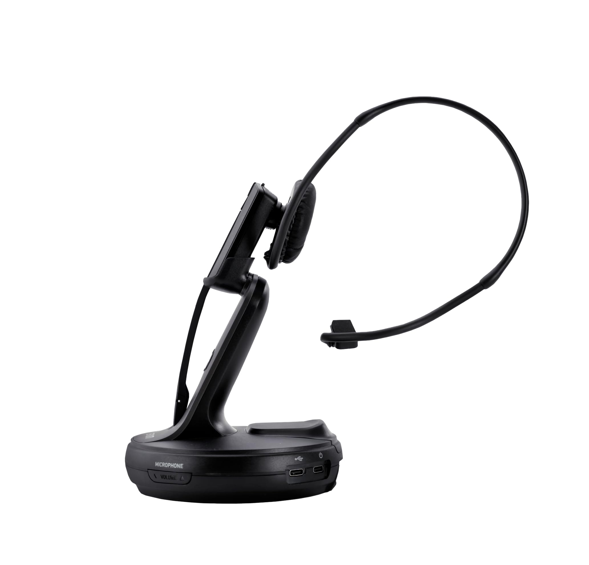 Snom A170C DECT-Headset, BT 5.3, ANC, Hot-Swap Akku, Kabellos, Schwarz, 25m Reichweite, VoIP