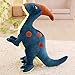 TcTEDy Cartoon Parasaurolophus Peluche Simulazione Dinosauro Peluche Morbido Peluche Bambole Cuscino Creativo Regali di Compleanno 75 cm Blu