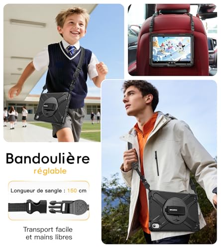 Étui de robuste iPad protégeant des chutes avec film écran intégré - 5
