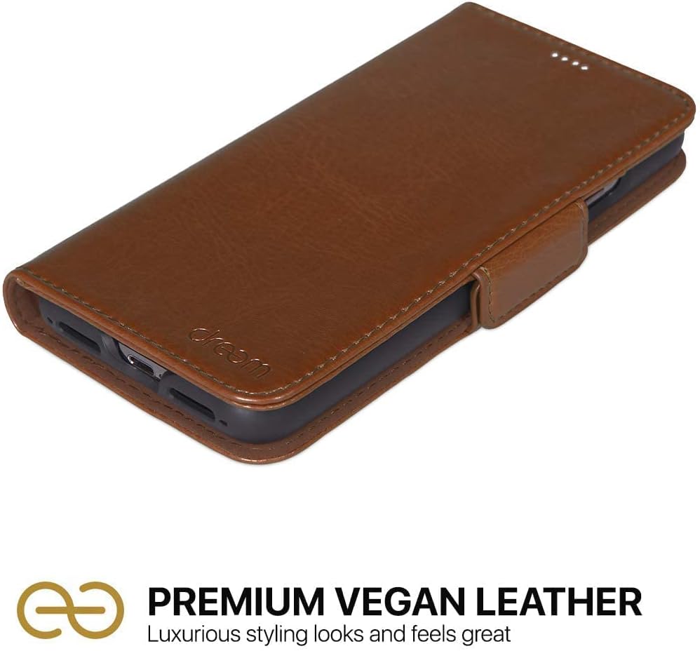 Dreem Bundle: Fibonacci Wallet-Case for iPhone 13 Pro Max with Euclid MacBook Air Case 13-Inch Hard Cover - Chocolate