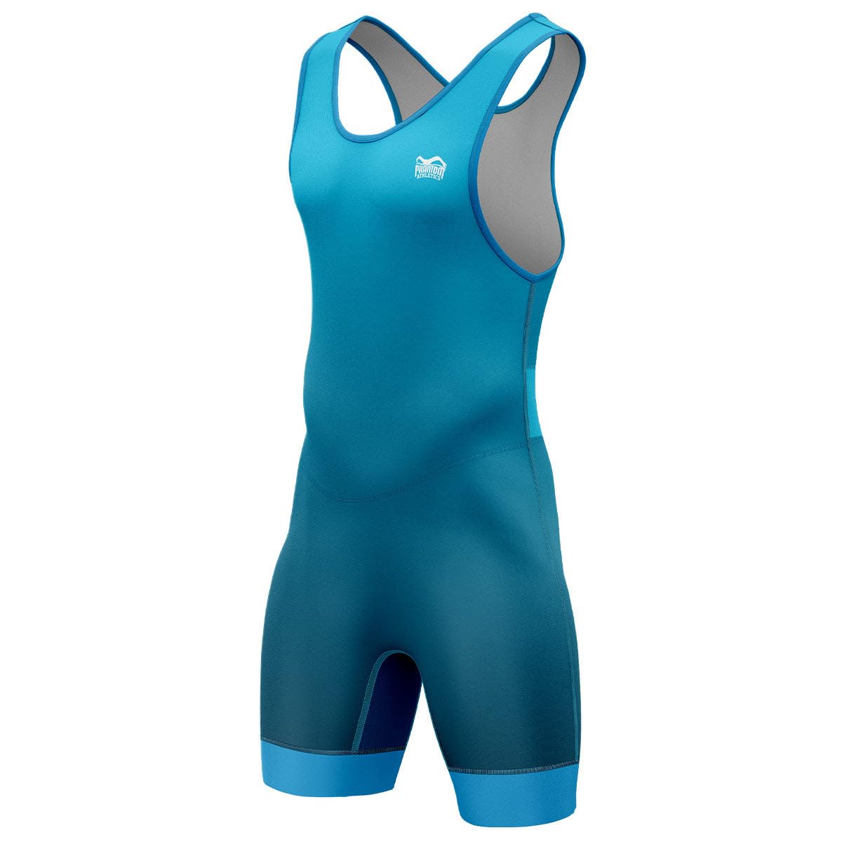 Phantom Athletics Storm Wrestling Men's Ringer Jersey, Apex - Blue, XXL