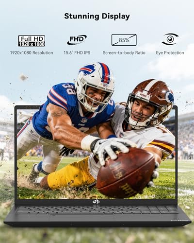 Image of NIMO 15.6'' IPS FHD-Laptop, AMD Ryzen 5(Beat i5-1135G7, 4 Cores Up to 3.7GHz) 16GB RAM 256GB SSD Student Computer with 65W Type-C, Backlit KB, 180Viewing Thin & Light Design for Home Office