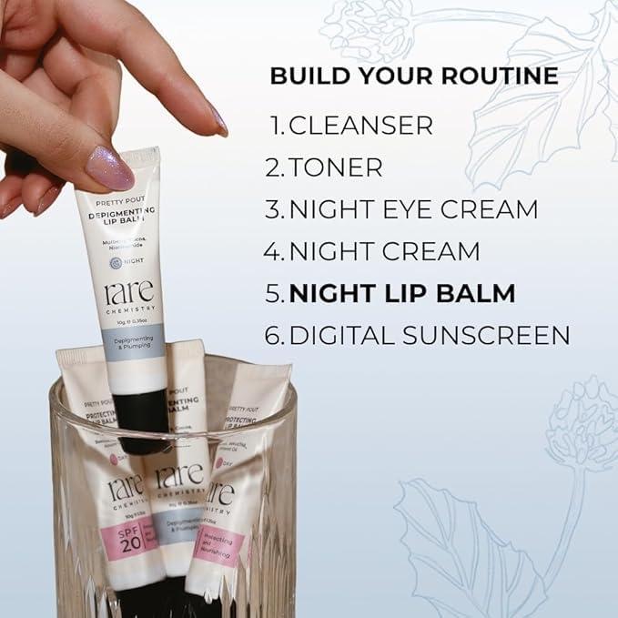 Image of Depigmenting Night Lip Balm| Unisex Lip Balm| With Goodness of Niacinamide, Mulberry, & Cocoa| 3-in-1 lip balm as it Moisturises, Hydrates and gives a pluming effect| 10gms
