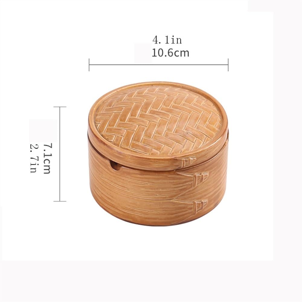 Portacenere Portacenere in Ceramica con Coperchio Huaxia Culture Antivento for posacenere da Tavolo for casa, Ufficio, Bar, Giardino, Patio Portacenere Portatile