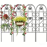 AMAGABELI Garden & Home 4 Pack Garden Trellis for Climbing Plants 60' x 18'...