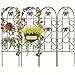 4 Pack Garden Trellis for Climbing Plants 60" x 18" Rustproof Sturdy Black Iron Trellis for Potted Plant Support Butterfly Metal Trellises for Climbing Roses Vines Flower Vegetables Cucumber Clematis