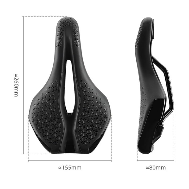 Selle de vélo de route VTT légère en cuir pour cycliste