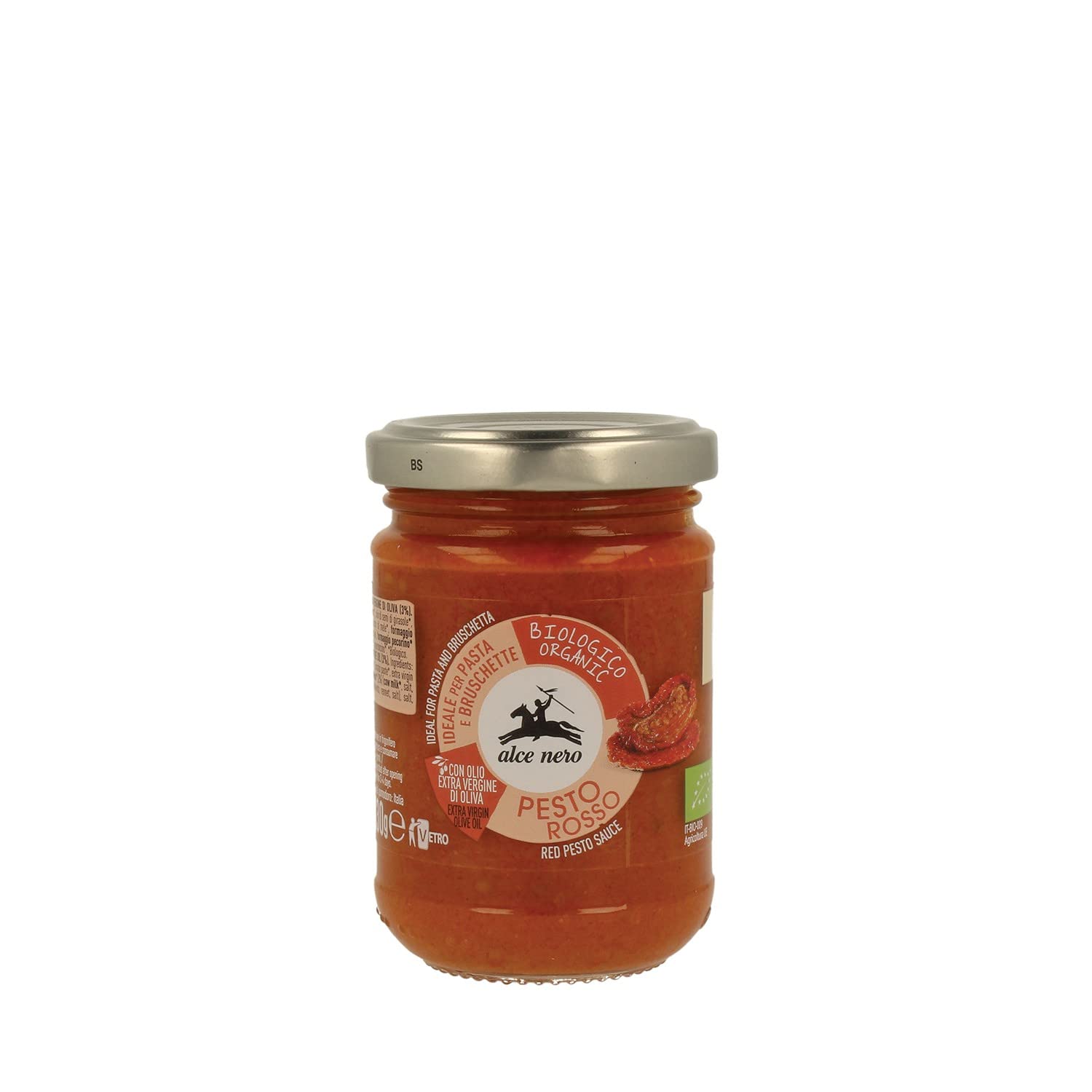 PESTO ROSSO CON POMODORI BIO ALCE NERO 130G (08408