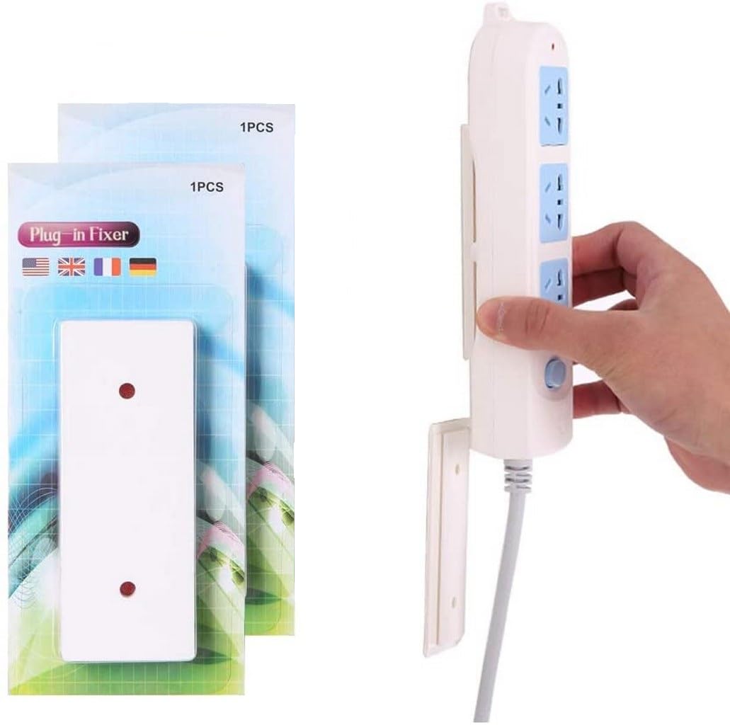 DHRUSIMI 2 Pcs Power Strip Holder,Self Adhesive Fixator,Power Bar Holder Can Be Used in Tissue Boxes, WiFi Routers,Remote Controls.Suitable for Kitchen,Bathroom and All Aspects of Home Organization (B0BR46H79M) Amazon Price History, Amazon Price Tracker