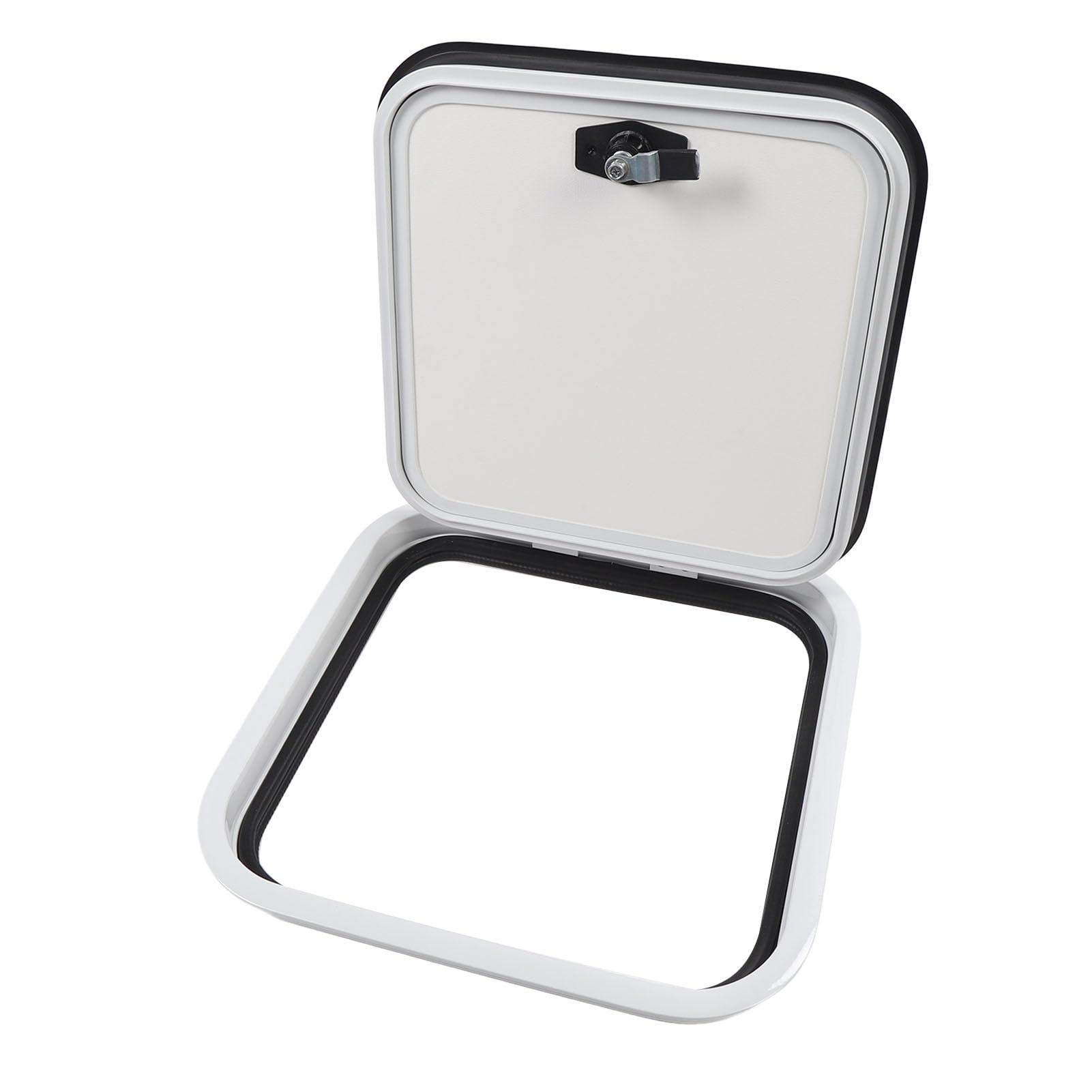 Tbest Puerta de Compartimento para RV, Aleación de Aluminio Duradera, Acceso de Carga de Equipaje de 16 X 16 Pulgadas para Autocaravana y Autocaravana