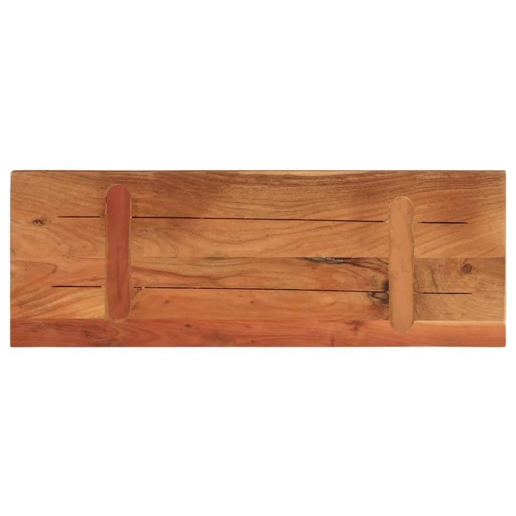 vidaXL Tablero de Mesa Rectangular de Madera Maciza de Acacia 70x40x2,5 cm, Superficie para Mesa de Centro
