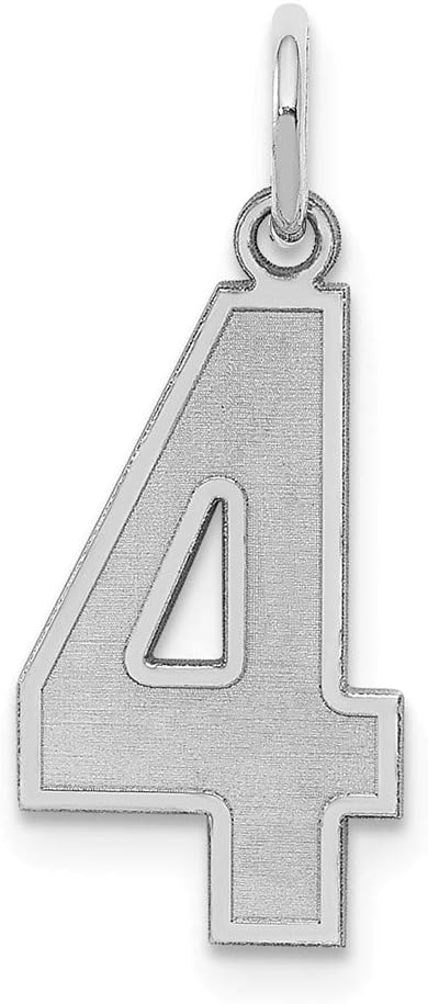 Sterling Silver Medium Satin Number 0