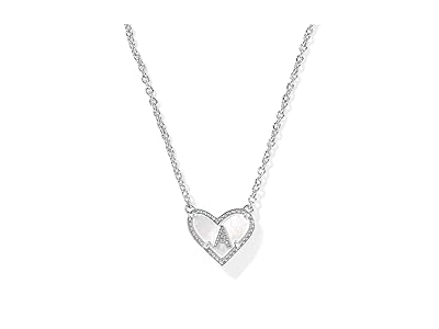 Kendra Scott Heart Letter A Short Pendant Women