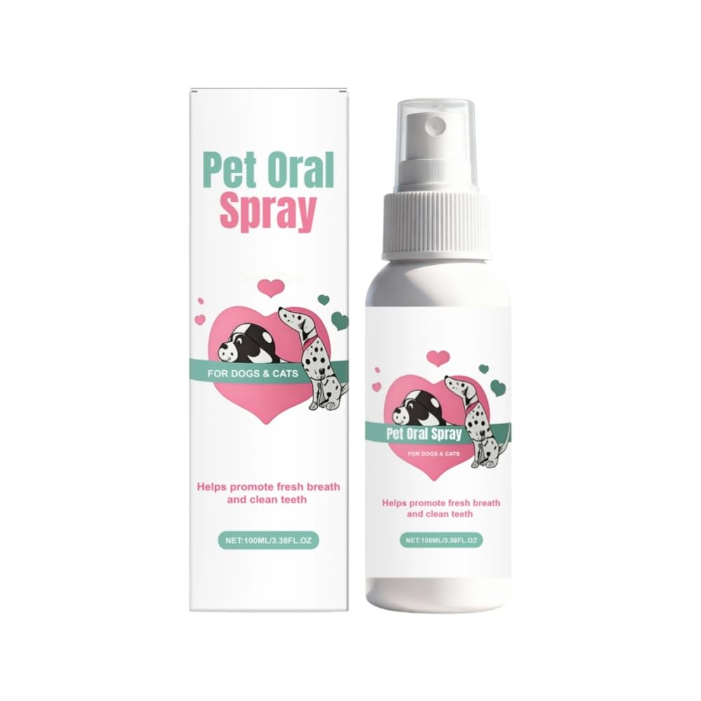Vitarro Mundspray speziell für Katzen und Hunde, sorgt für natürlichen, frischen Atem, entfernt Zahnbelag, zur täglichen Mundpflege