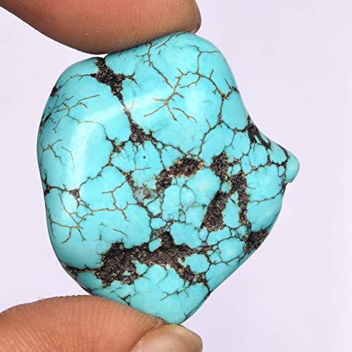 Natural Blue Color Uncut Rock Raw Rough Turquoise 48.00 Ct Healing Crystal Turquoise Gem, Certified Stone EU-1843