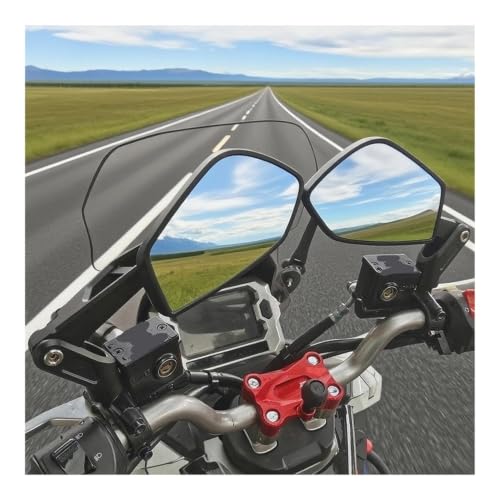 Espejo retrovisor para BMW R1200GS y 1250GS ADV con reflector gran angular plegable 3