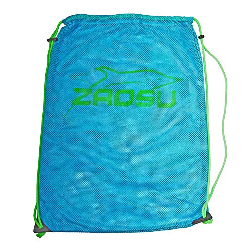 ZAOSU Netztasche Mesh-Bag |schwimmnetz Equipment Beutel wasserdichter Schwimmbeutel Erwachsene & Kinder, Farbe:blau Cover