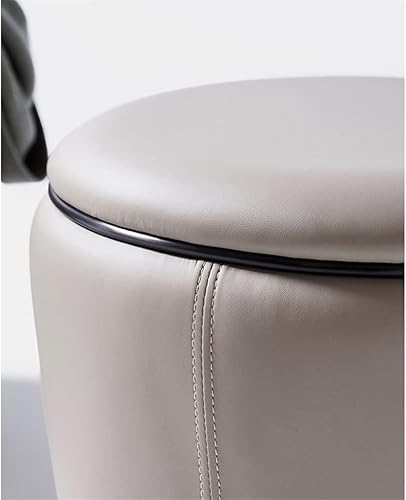 Miniatura 6 de ONDIAN Footstool Sofa Stool Living Room Circular Pier Makeup Stool Tea StoolArgento