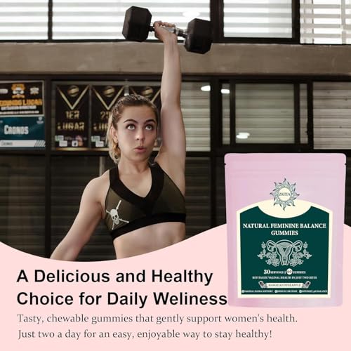 Premium Feminine Balance Gummies - for Women’s Health & Wellness - Immune Support - Vegan, Gluten-Free - Hawaiian Pineapple - 60 Gummies - 30 Servings - Image 4