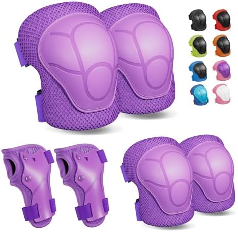 Joelheiras para crianças, conjunto de equipamentos de proteção pa...