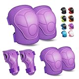 CKE Knee Pads for Kids Kneepads and Elbow Pads Toddler Protective Gear Set Kids Elbow Pads and Knee Pads for Girls Boys with Wrist Guards 3 in 1 for Skating Cycling Bike Rollerblading Scooter
