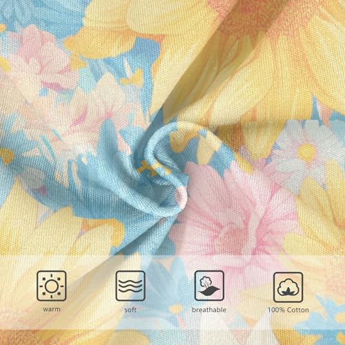 KLL Sunflowers Pattern Artistic Toddler Boys' Soft Training Underwear Cute Children Panties3