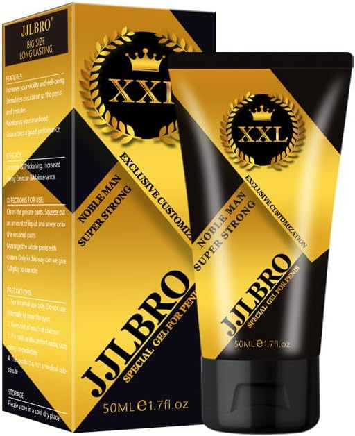 JJLBRO Noble Men Huge XXL Gel para hombres  Crema de ampliación Max Inch con fórmula intensa para poder masculino