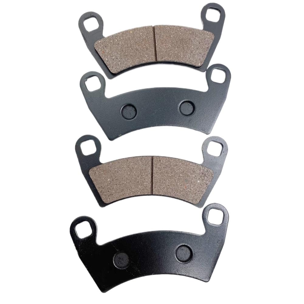 Juego de 2 Pares de Pastillas de Freno Delanteras y Traseras Compatible con Polaris RZR Crew 570 800 900 1000 XP EPS