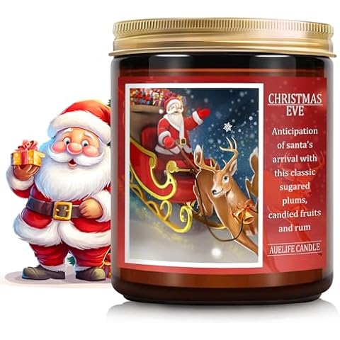 Auelife Christmas EVE Soy Candle Cover