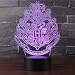 Doremy 3D Illusion LED Night Light Table Desk Lamp 7 Colors Gradual Changing Touch with USB Cable for Home Decoration or Children's Gifts (D)