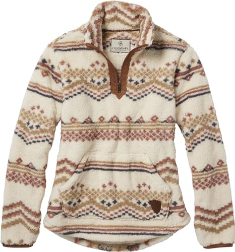 Legendary Whitetails Women's Fuzzy Hide Fleece Pullover 1/4 Zip