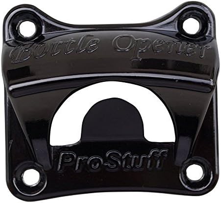 Bottle Opener Wall Mount, Black with Free Four (4) Mounting Screws Much Stronger Mount Than Typical 2 Screw Design