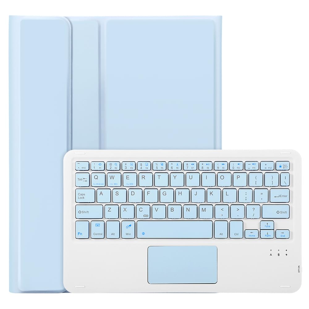 Bezprzewodowa osłona klawiatury Bluetooth do Samsung Galaxy Tab S10 FE (10.9") SM-X520 | SM-X526B / Galaxy Tab S10 Lite (SM-X400 / SM-X406B), etui na klawiaturę i mysz gładzik
