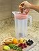 Primula Today Shake and Infuse Pitcher - Spacious and Innovative Infusion Chamber - 100% BPA, PVC, Phthalate, and Lead Free - 3 Quarts - Red