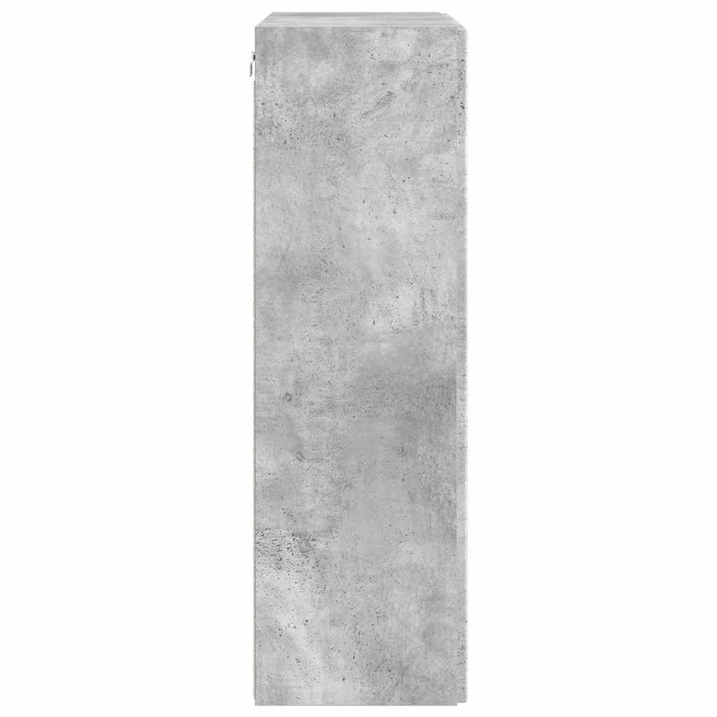 Mobile TV da parete in cemento, 59,5 x 31 x 100 cm, in legno grigio