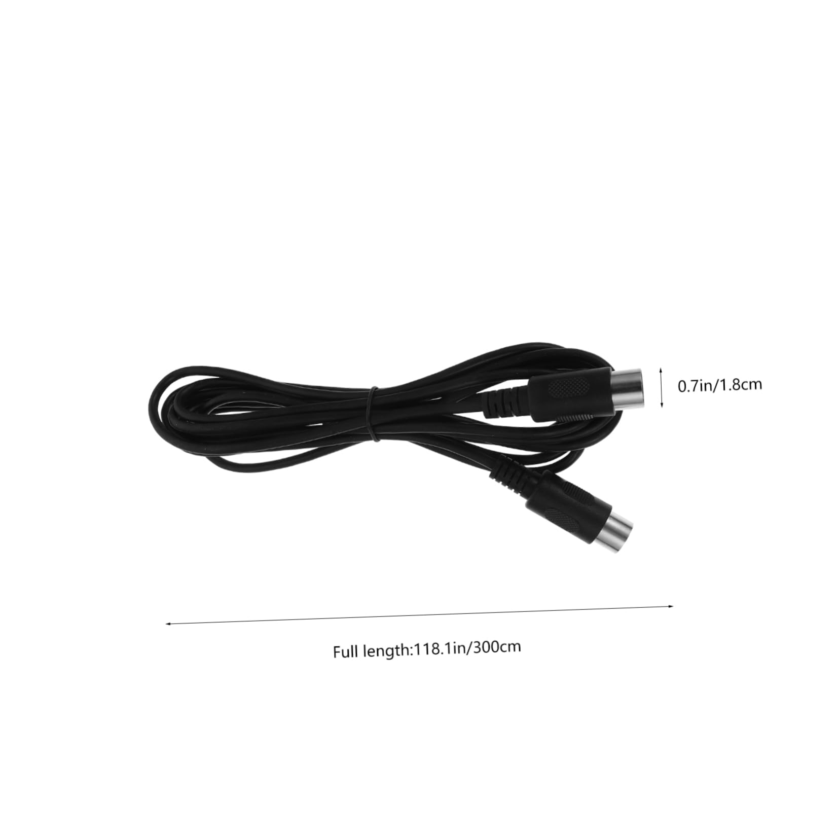 POPETPOP Double-Ended Midi Male to Male Cable Musical Instrument Line Easy to Use Midi Cable for Keyboard