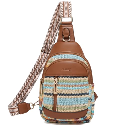 Image of cakang Womens Sling Bag Crossbody Bags for Women Vegan Leather Sling Backpack Daypack Fanny Pack Crossbody Purse Travel