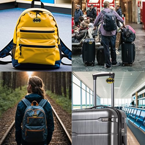 Lego DC Silicone Bag Tag - Bat Symbol (52815), Luggage Tag for Travel, Suitcase, Backpack, Summer Beach Bag2