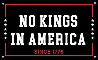 Vrogadso Anti Trump Flag No Kings in America Flag, 3x5 Feet, Protest Blue Political Statement Polyster Banner with 4 Grommets