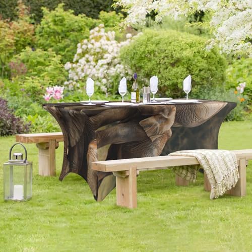 Nappe lavable éléphant extensible de 1,2 m avec contour élastique renforcé - 8