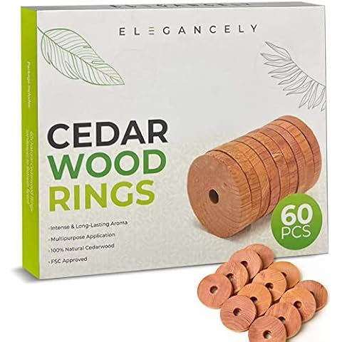 Elegancely Cedarwood Moth Repellent Rings Pack Cover