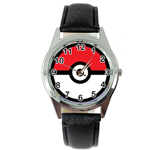 Montre à quartz TAPORT avec bracelet noir en cuir pour lire l'heure avec style