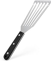 Vista 10 de Newness Cuchara Ranurada, [A Prueba de Óxido, Formación Integral, Duradera] Espumadera Ancha de Acero Inoxidable 304 con Mango Ergonómico de Vacío
