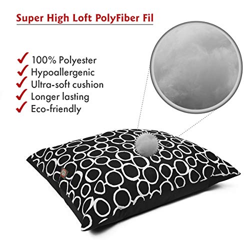 Image of Majestic Pet Fusion Black Medium Super Value Dog Bed 35 in. x 28 in