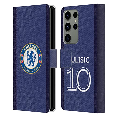 Carcasa de Cuero Chelsea FC Pulisic para Samsung Galaxy S23 Ultra 5G, el regalo ideal para fans