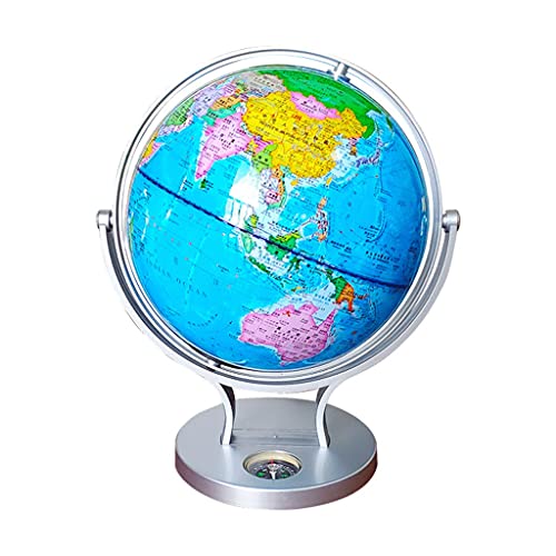 geographic globe Interactive Globe With Silver Base 7.8â€